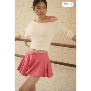 NEW Daily Practice by Anthropologie Pink Courtside Mini Skirt Medium & X-Large